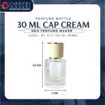 EMPTY BOTTLE FRAGRANCE 30ML CIRCLE CAP CREAM SCREW ( PT 741T ) - Image 3