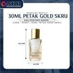 EMPTY BOTTLE FRAGRANCE 30ML SQUARE GOLD SCREW SPRAY ( S3897 ) - Image 3