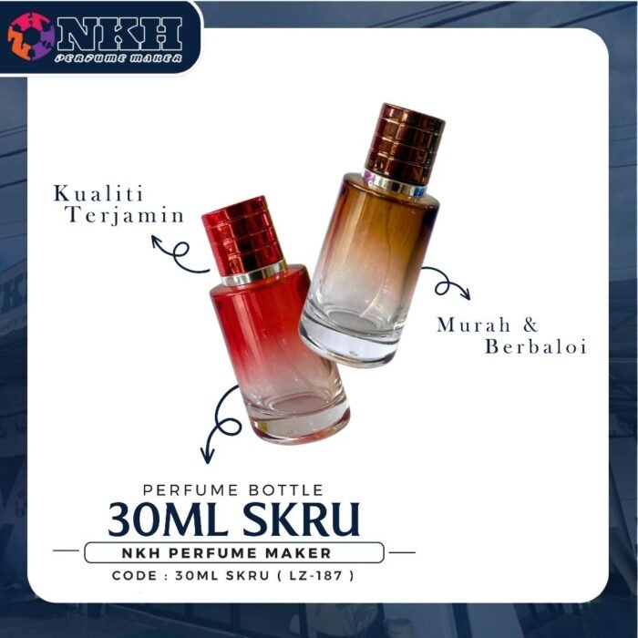 EMPTY BOTTLE FRAGRANCE 30ML CIRCLE SCREW ( LZ-187 ) - Image 2