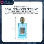 EMPTY BOTTLE FRAGRANCE 30ML SQUARE GOLDEN LINE ( LZ 639 ) - Image 3