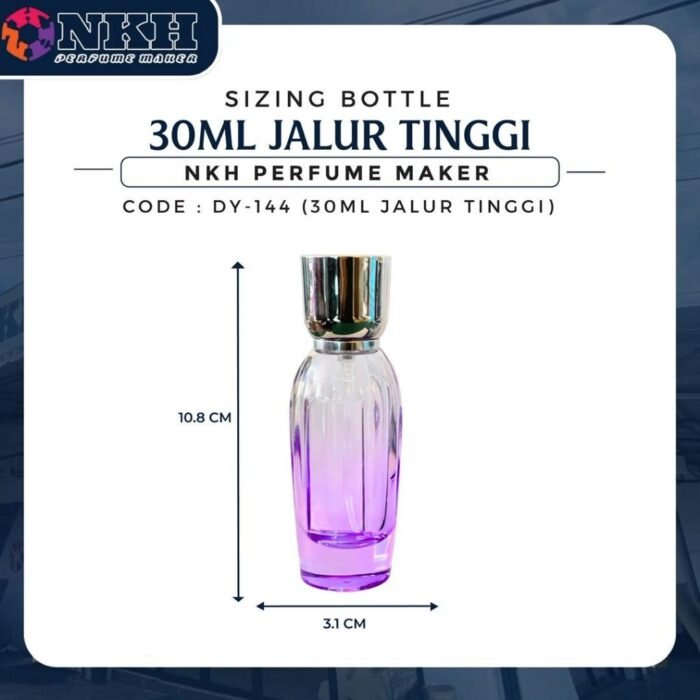 EMPTY BOTTLE FRAGRANCE 30ML VERTICAL LINE SCREW ( DY-144 ) - Image 3