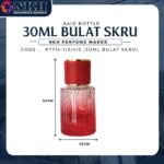 EMPTY BOTTLE FRAGRANCE 30ML RIBBED ROUND SCREW ( PT714-1/3/4/5 ) - Image 3