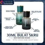 EMPTY BOTTLE FRAGRANCE 30ML RIBBED ROUND SCREW ( PT714-1/3/4/5 ) - Image 2