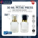 EMPTY BOTTLE FRAGRANCE 30ML SQUARE EPI CLEAR PRESS ( CB-AH1505  )