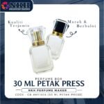 EMPTY BOTTLE FRAGRANCE 30ML SQUARE EPI CLEAR PRESS ( CB-AH1505  ) - Image 2