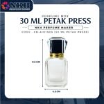 EMPTY BOTTLE FRAGRANCE 30ML SQUARE EPI CLEAR PRESS ( CB-AH1505  ) - Image 3