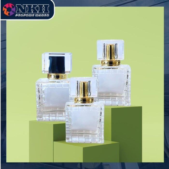 EMPTY BOTTLE FRAGRANCE 30ML SQUARE BRICK CLEAR PRESS ( CB-B3408/C / W2994 ) - Image 4
