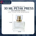 EMPTY BOTTLE FRAGRANCE 30ML SMALL SQUARE PRESS ( K1004 ) - Image 4