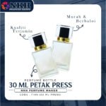 EMPTY BOTTLE FRAGRANCE 30ML SQUARE CLEAR PRESS ( T106 ) - Image 2
