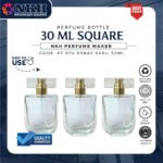 EMPTY BOTTLE FRAGRANCE 30ML SQUARE SCREW ( PT 074 )