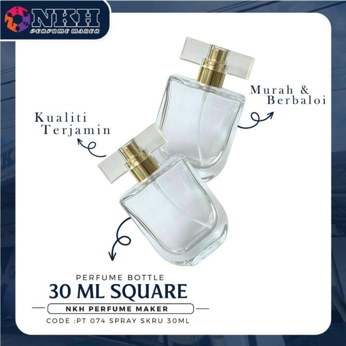 EMPTY BOTTLE FRAGRANCE 30ML SQUARE SCREW ( PT 074 ) - Image 3