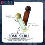 EMPTY BOTTLE FRAGRANCE 30ML LONG SQUARE BALL CAP SCREW ( LZ 555 ) - Image 2