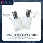 EMPTY BOTTLE FRAGRANCE 30ML CLEAR SQUARE SCREW ( PT 1018 ) - Image 2