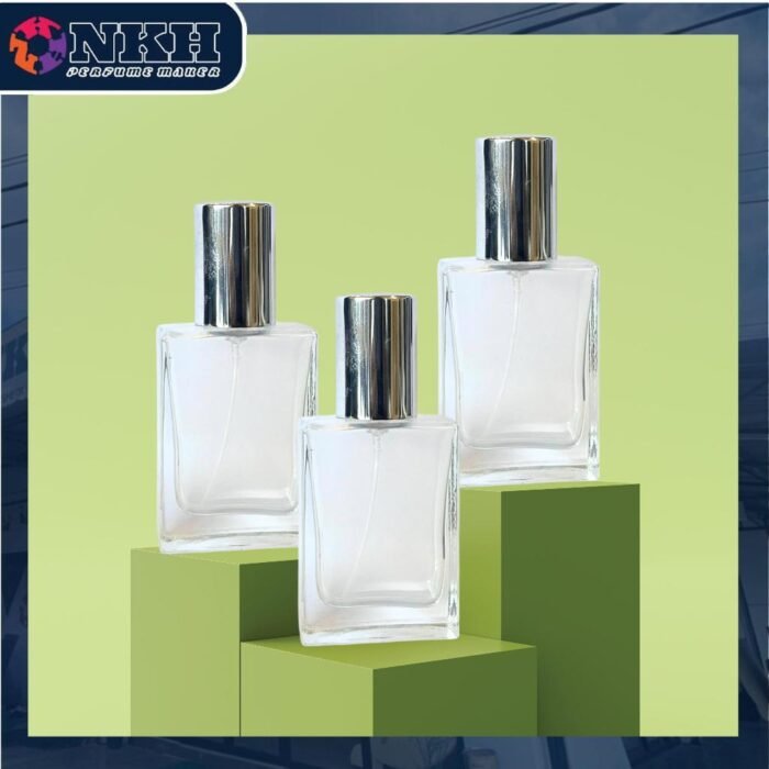 EMPTY BOTTLE FRAGRANCE 30ML CLEAR SQUARE SCREW ( PT 1018 ) - Image 4