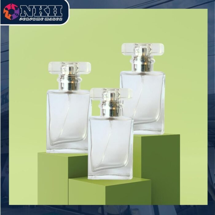 EMPTY BOTTLE FRAGRANCE 30ML CLEAR SQUARE CAP T SCREW ( PT 150 ) - Image 4