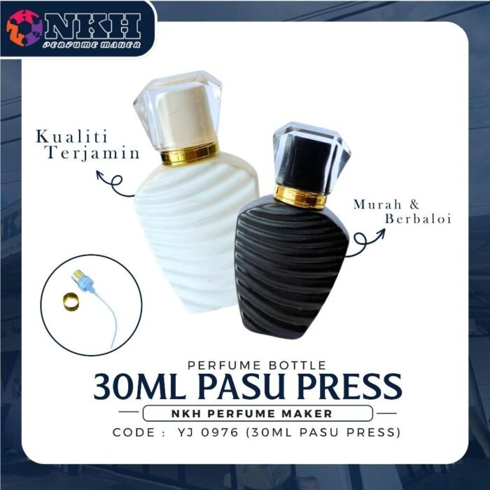 EMPTY BOTTLE FRAGRANCE 30ML LUXURY VASE PRESS ( YJ 0976 ) - Image 2