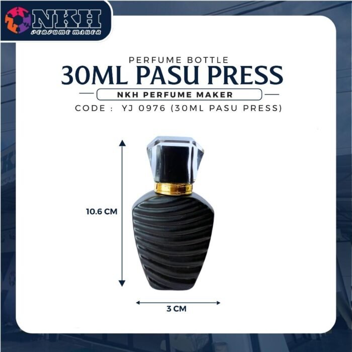 EMPTY BOTTLE FRAGRANCE 30ML LUXURY VASE PRESS ( YJ 0976 ) - Image 3