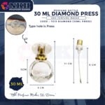 EMPTY BOTTLE FRAGRANCE 30ML LUXURY DIAMOND PRESS ( 7013  ) - Image 3